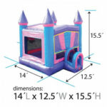 Girls Party Theme Inflatable Rentals - Jumptastic Princess20Bounce20House203_1701108520-1