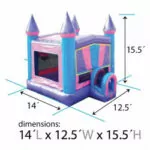 Girls Party Theme Inflatable Rentals - Jumptastic Princess20Bounce20House203_1701108520-1