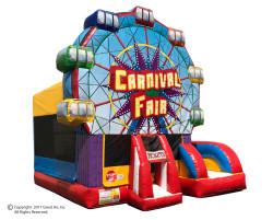 Carnival Fair Bounce and Slide Combo