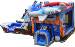 Fighter Jet Dual Lane Bounce and Slide