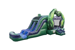 The Hulk Smash Combo with Dual Lane Slide - Jumptastic