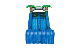47' Blue Crush Obstacle Course with Dual Lane Slide