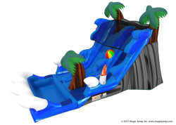 18' Malibu Splash Dual Lane Water Slide