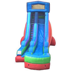 18' Retro Rainbow Water Slide