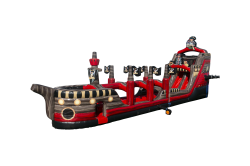 22' The Black Pearl Dual Lane Water Slide