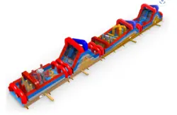 105' Extreme Challenge Obstacle Course - Jumptastic