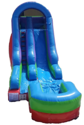 15' Retro Rainbow Slide - Jumptastic