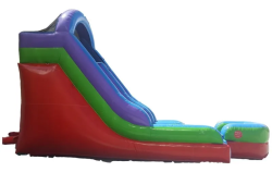 15' Retro Rainbow Slide - Jumptastic