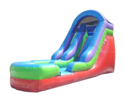 15' Retro Rainbow Water Slide - Jumptastic
