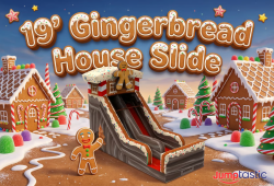 19' Gingerbread House Slide