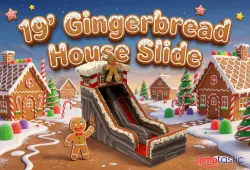 19' Gingerbread House Slide