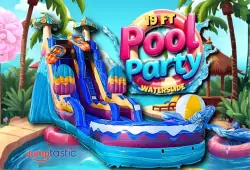 19' Pool Party Water Slide