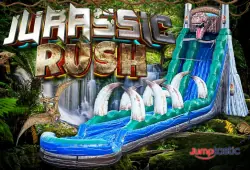 22' Jurassic Rush Water Slide with Slip N Slide