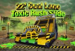 22' Dual Lane Toxic Rush Slide