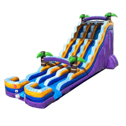 24' Tropical Paradise Dual Lane Water Slide - Jumptastic