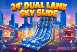 24' Dual Lane Sky Slide