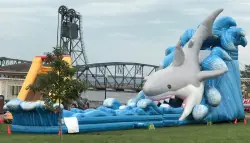 33' Jawz Great White Dual Lane Water Slide (All Weekend Pric - Jumptastic