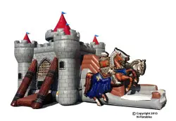 Knights Castle Deluxe XL Bounce and Slide - Jumptastic
