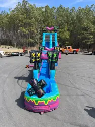 19' Level Up Gamer Water Slide with Slip N Slide - Jumptastic