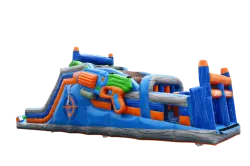 Nerf Blaster Dual Lane Obstacle Course - Jumptastic