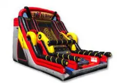 22' Dual Lane Pipe Rush Slide - Jumptastic