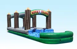 36' Rocky Island Dual Lane Slip N Slide - Jumptastic