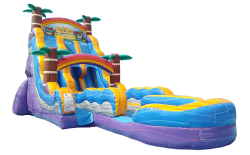 22' Tiki Plunge Dual Lane Slide - Jumptastic