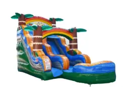15' Tiki Plunge Slide - Jumptastic