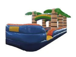 33' Tiki Tropic Dual Lane Slip N Slide - Jumptastic