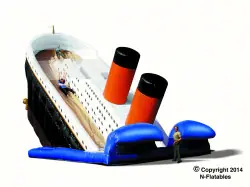 The Titanic 25' Dual Lane Slide - Jumptastic