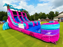 15' Dual Lane Ultra Shock Water Slide - Jumptastic