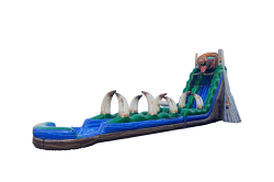 22' Jurassic Rush Water Slide with Slip N Slide - Jumptastic