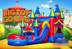 Big Top Circus XL Bounce and Dual Slide Combo