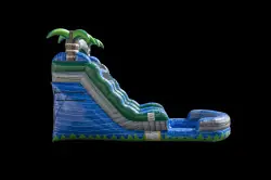 15' Blue Crush Dual Lane Water Slide - Jumptastic