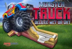 Monster Truck Deluxe XL Bounce and 15' Slide