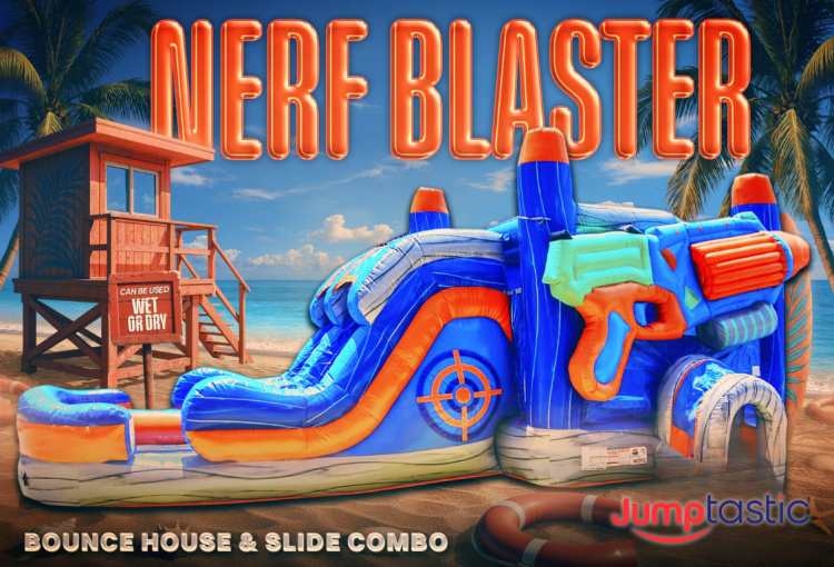 NERF Blaster Bounce and Slide Combo - Jumptastic
