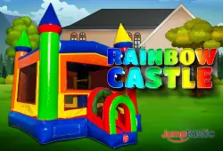 Rainbow Castle Bounce House