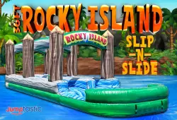 36' Rocky Island Dual Lane Slip N Slide
