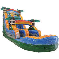 18' Tiki Plunge Water Slide - Jumptastic