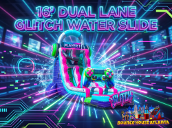 16' Glitch Gamer Dual Lane Water Slide