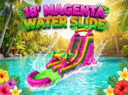 18' Magenta Palms Water Slide