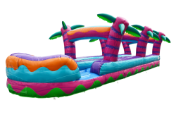 35' Dual Lane Tropical Hurricane Slip & Slide - Jumptastic