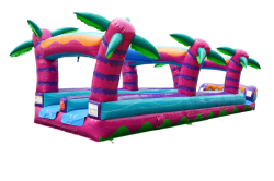 35' Dual Lane Tropical Hurricane Slip & Slide - Jumptastic