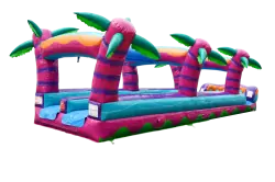 35' Dual Lane Tropical Hurricane Slip & Slide - Jumptastic