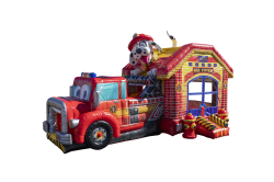 Tow-Maters XL Dual Lane Fire Station - Jumptastic