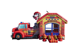 Tow-Maters XL Dual Lane Fire Station - Jumptastic