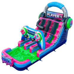 16' Glitch Gamer Dual Lane Water Slide - Jumptastic