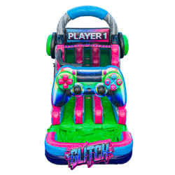 16' Glitch Gamer Dual Lane Water Slide - Jumptastic