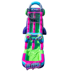 18' Glitch Gamer Water Slide - Jumptastic