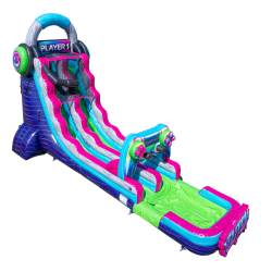 18' Glitch Gamer Water Slide - Jumptastic
